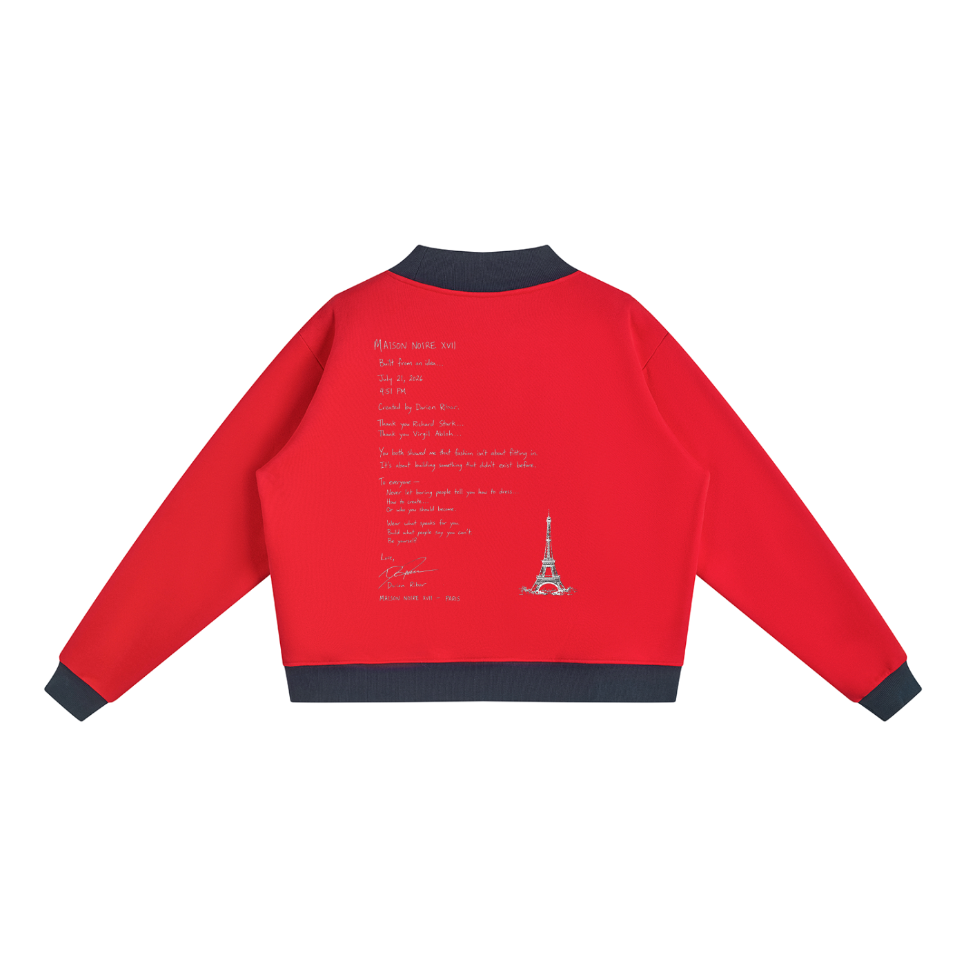 La Maison Du Noir - Women’s Mock Neck Crewneck Sweatshirt
