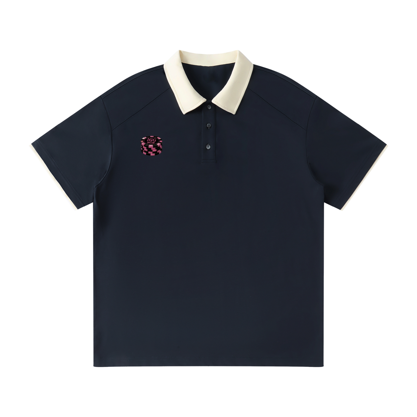 Ill Gotten Gains Mob-Yacht Party Contrast Collar Raglan Polo Shirt