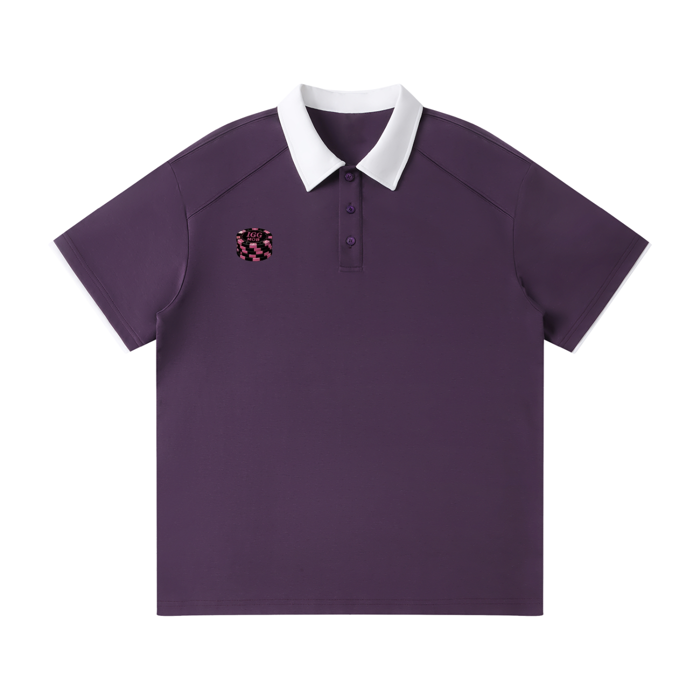Ill Gotten Gains Mob-Yacht Party Contrast Collar Raglan Polo Shirt