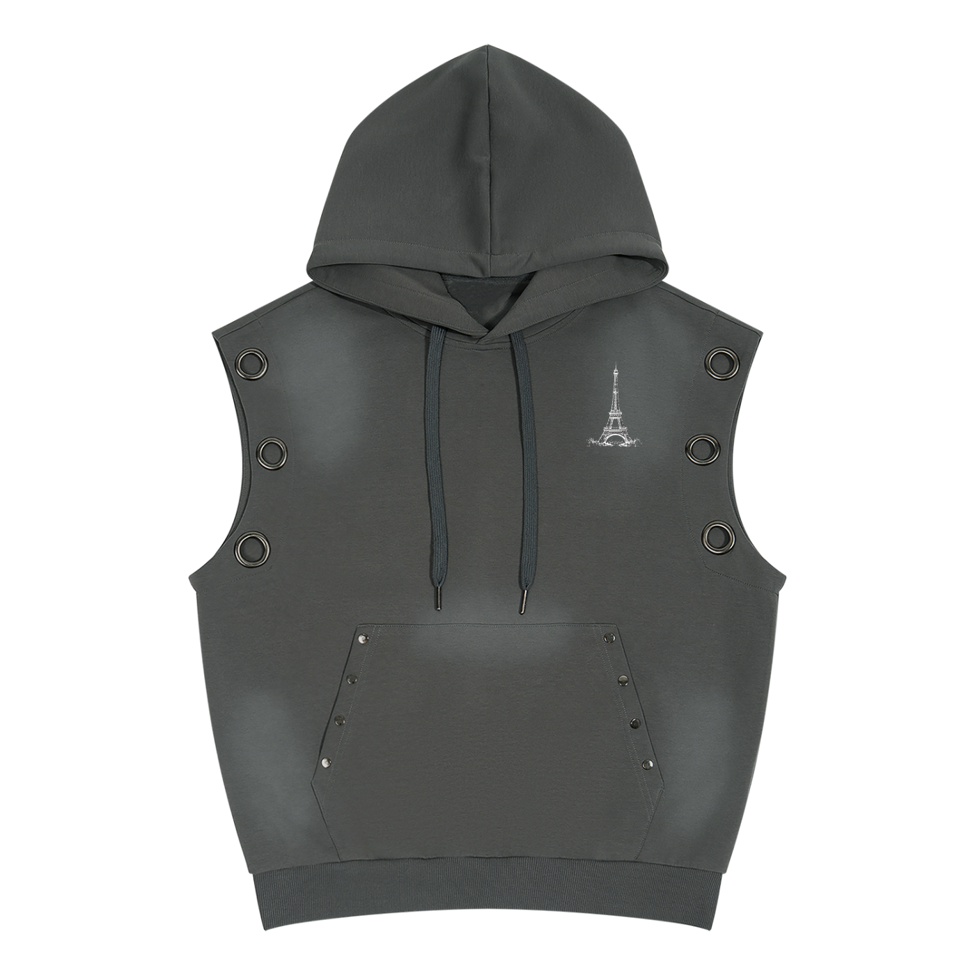 La Maison Du Noir - Unisex Vintage Wash Sun Fade Sleeveless Hoodie