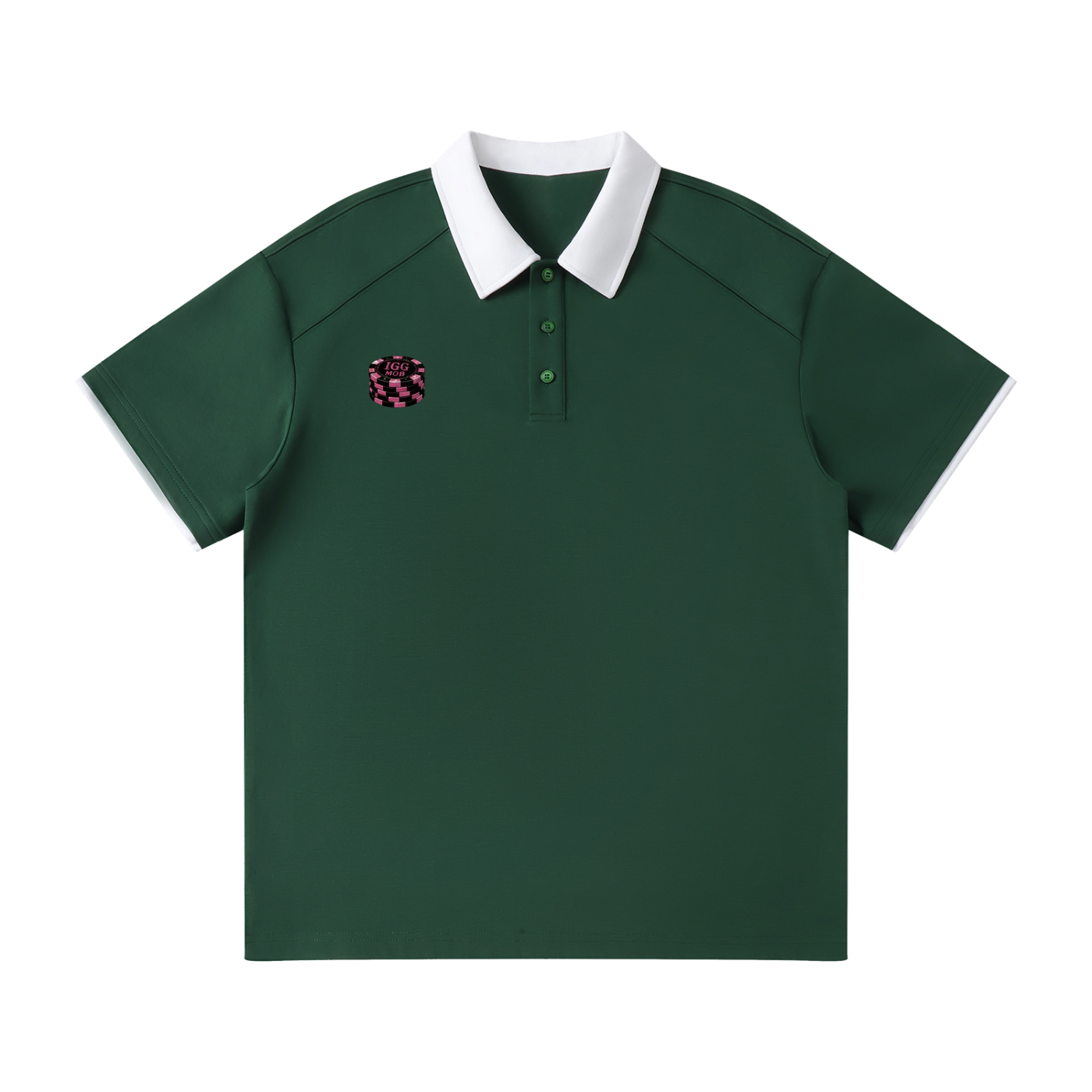 Ill Gotten Gains Mob-Yacht Party Contrast Collar Raglan Polo Shirt