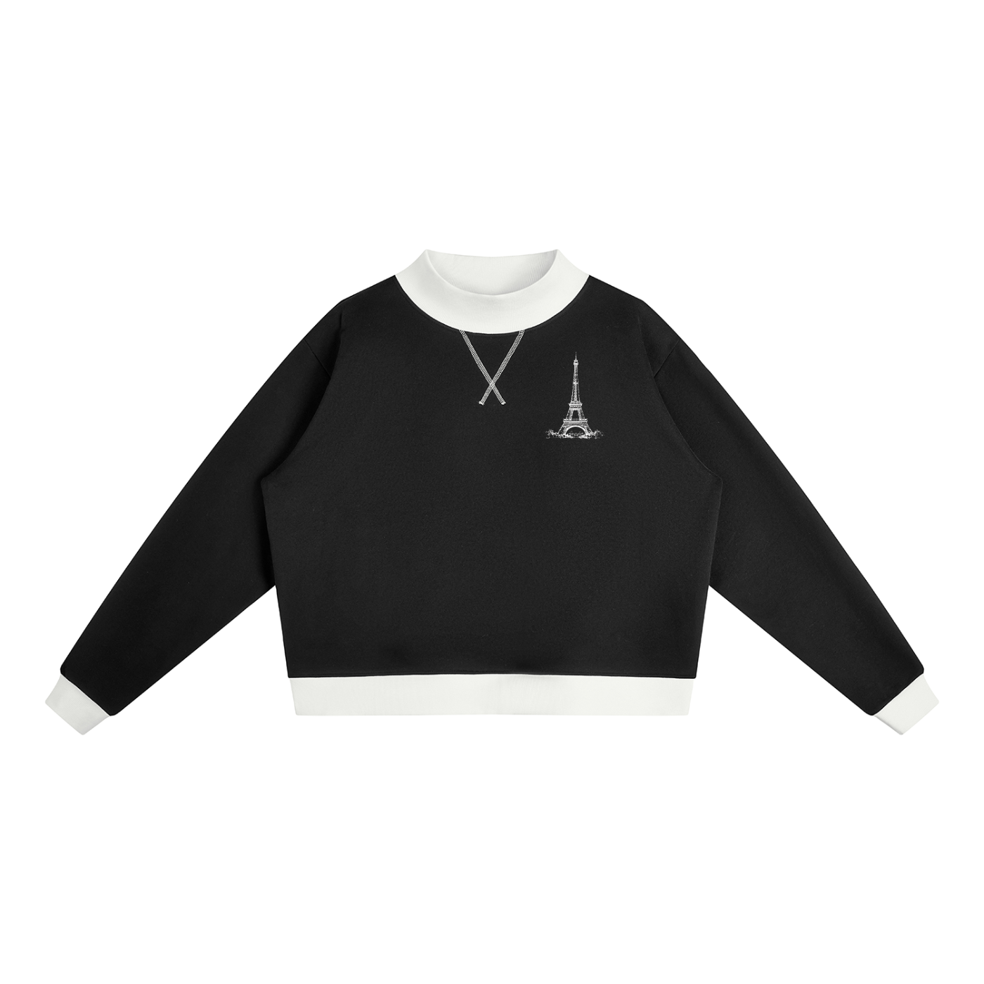 La Maison Du Noir - Women’s Mock Neck Crewneck Sweatshirt