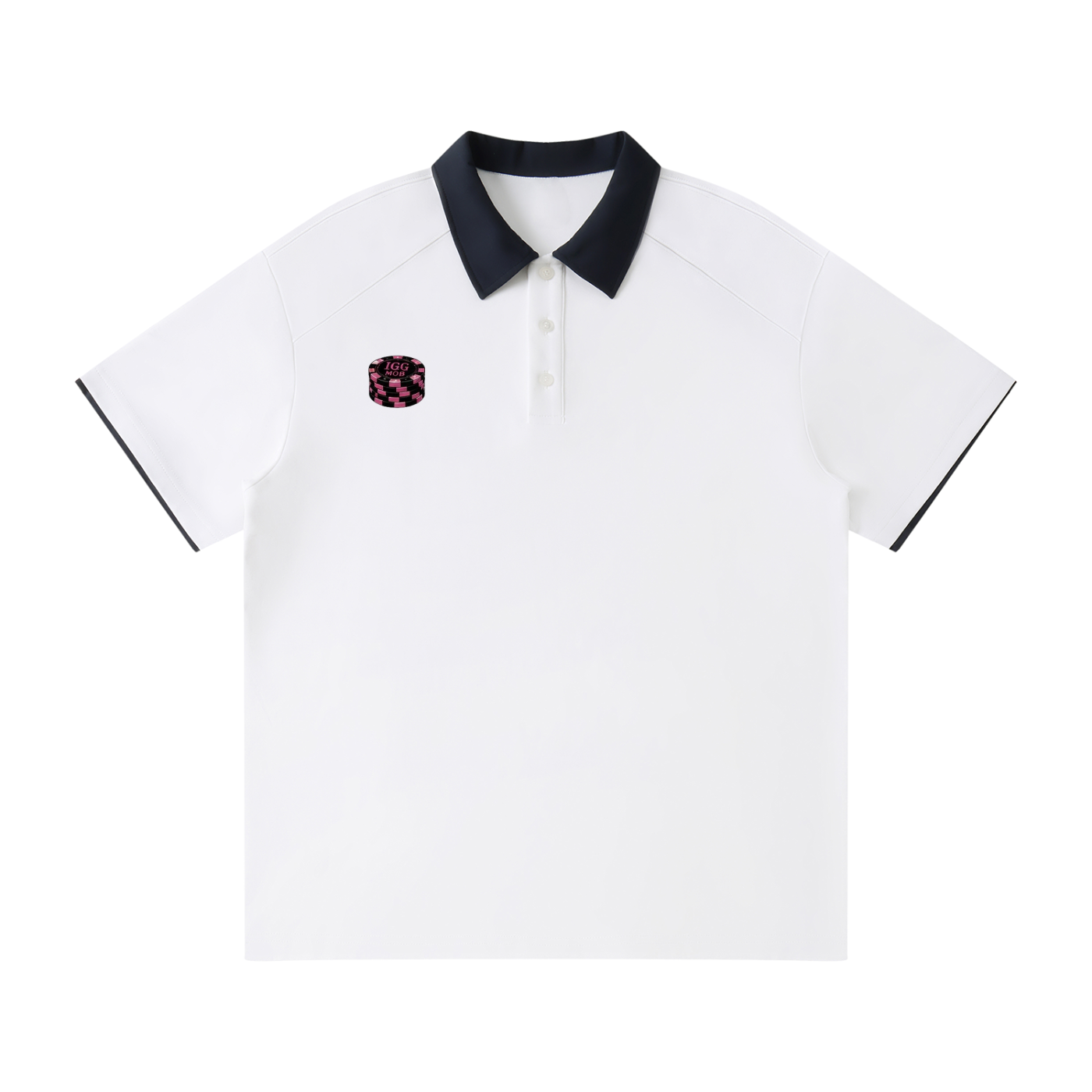 Ill Gotten Gains Mob-Yacht Party Contrast Collar Raglan Polo Shirt