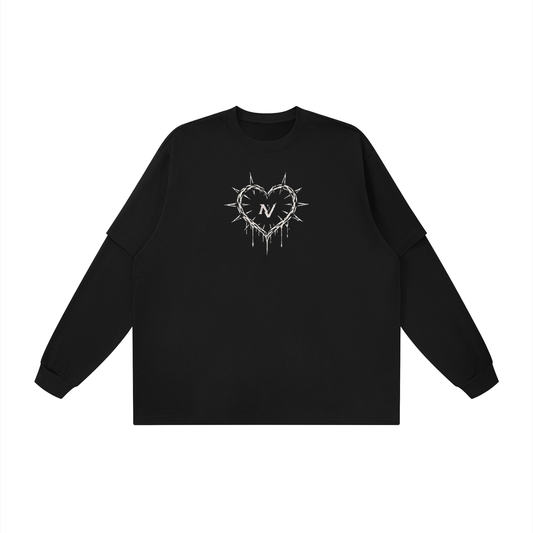 Love After Death Unisex Layered Oversized T-Shirt