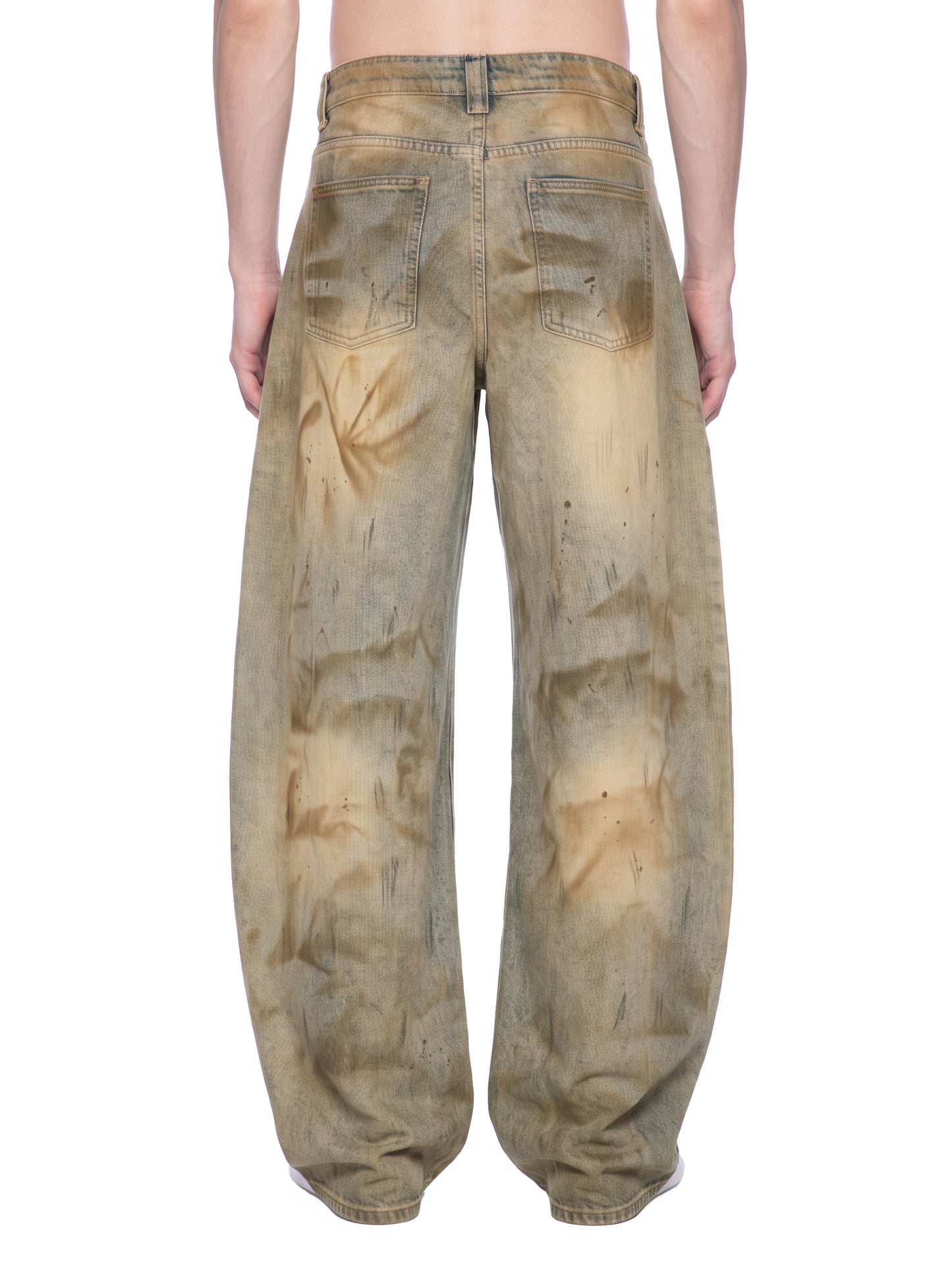 La Maison Du Noir - Men’s Vintage Wash Barrel Leg Jeans